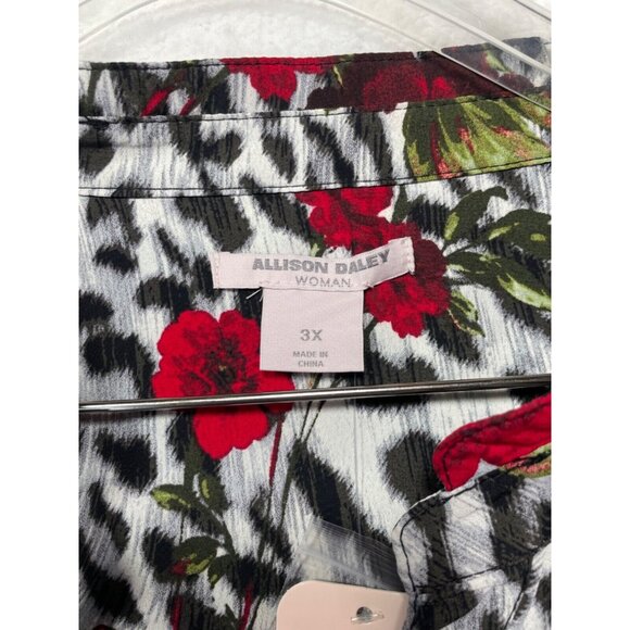 Allison Daley Woman 3X Long Sleeve Button Up Blouse NWT - Picture 9 of 12